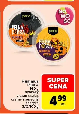 Hummus dyniowy z czarnuszką Perla promocja w Carrefour