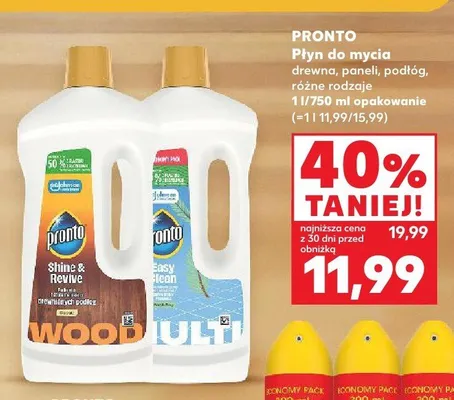 Płyn do mycia drewna Pronto Wood Shine & Revive promocja w Kaufland
