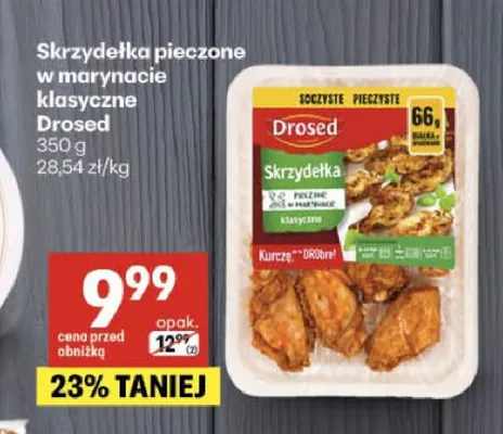 Skrzydełka pieczone w marynacie klasyczne Drosed promocja w Delikatesy Centrum