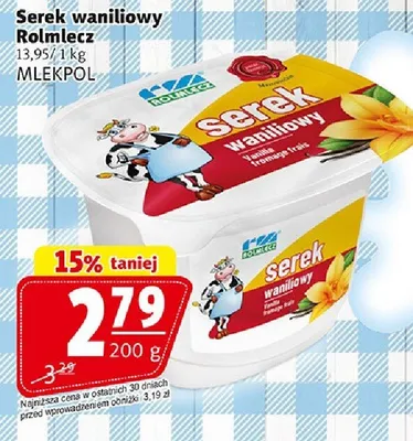 Serek waniliowy Rolmlecz promocja w Prim Market