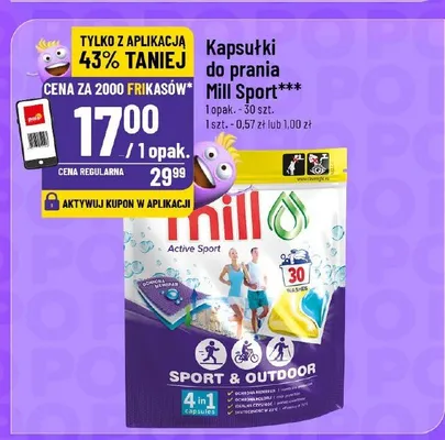 Kapsułki do prania Mill Sport wybrane rodzaje promocja w POLOmarket
