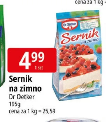 Sernik na zimno Dr Oetker promocja w Leclerc