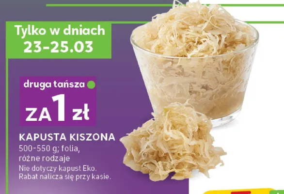 Kapusta kiszona promocja w Stokrotka