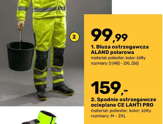 Bluza ostrzegawcza polarowa Aland promocja w Bricomarche