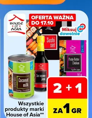 Sos sojowy jasny House of Asia promocja w Carrefour Market