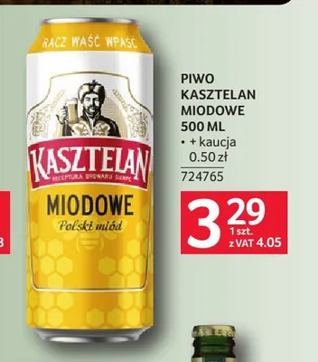 Piwo Kasztelan Miodowe promocja w Selgros
