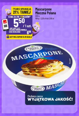 Mascarpone Mleczna Polana promocja w POLOmarket