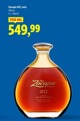 Rum Zacapa XO promocja w Lidl