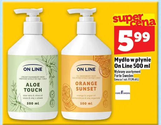 Mydło w płynie On Line promocja w TOPAZ