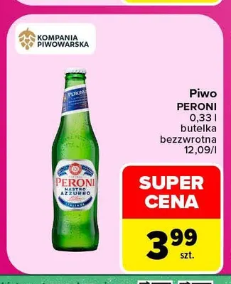 Piwo Peroni promocja w Carrefour