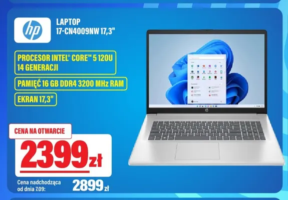 Laptop Hp 17-CN4009NW 17,3" promocja w RTV EURO AGD