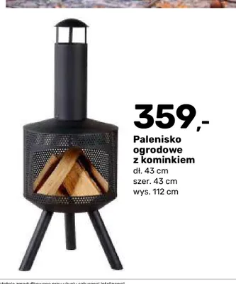 Palenisko ogrodowe z kominkiem promocja w Bricomarche