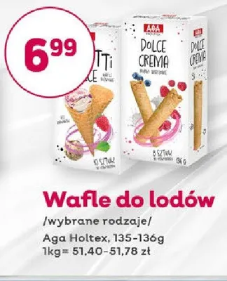 Wafle do lodów Aga Holtex promocja w Bliski