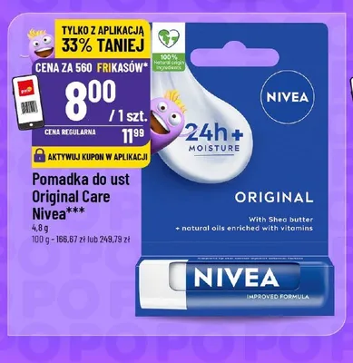 Pomadka do ust Original Care Nivea promocja w POLOmarket