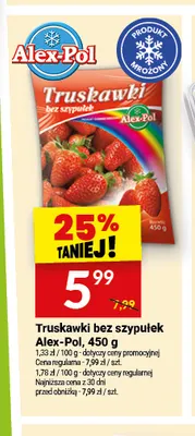 Truskawki bez szypułek Alex-Pol promocja w Twój Market