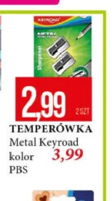Temperówka metalowa kolorowa Keyroad promocja w Leclerc