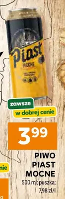 Piwo Piast Mocne puszka promocja w Stokrotka