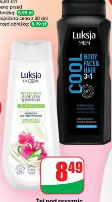 Żel pod prysznic Silk Care Refreshing Aloe & Hibiscus promocja w Dino