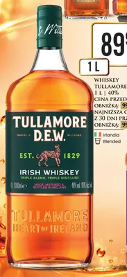 Whiskey Tullamore D.E.W. promocja w Dino