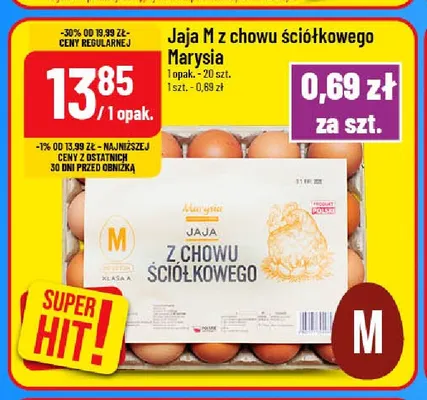Jaja M z chowu ściółkowego Marysia 20 szt promocja w POLOmarket