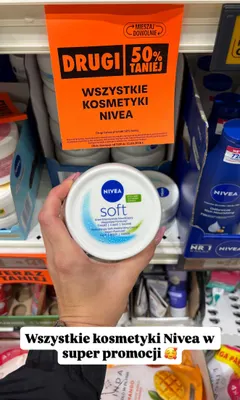 Krem intensywnie nawilżający Nivea Soft promocja w Biedronka