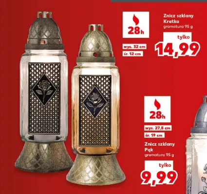 Znicz szklany s-274 promocja w Kaufland