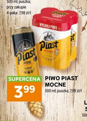 Piwo Piast Mocne promocja w Stokrotka