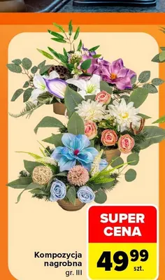 Kompozycja nagrobna gr. Iii promocja w Carrefour