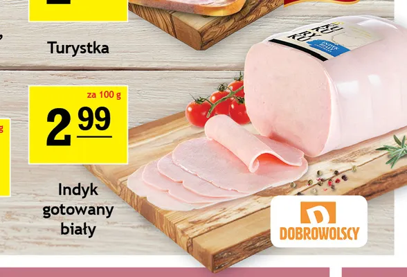 Indyk gotowany biały Dobrowolscy promocja w Gram Market