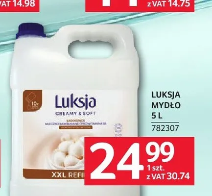 Mydło w płynie Luksja promocja w Selgros