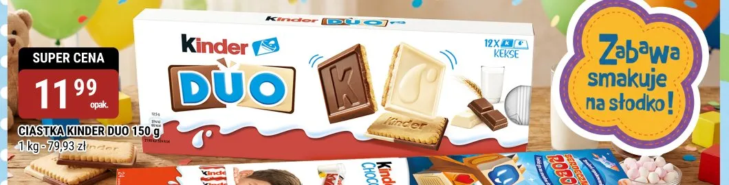 Ciastka Kinder Duo 150g promocja w bi1