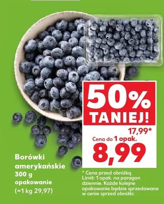 Borówki amerykańskie promocja w Kaufland
