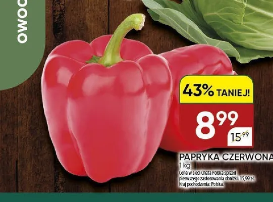 Papryka czerwona polska promocja w Chata Polska