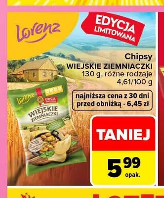 Chipsy Wiejskie Ziemniaczki promocja w Carrefour