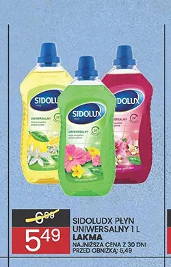 Płyn uniwersalny Sidolux promocja w Wafelek