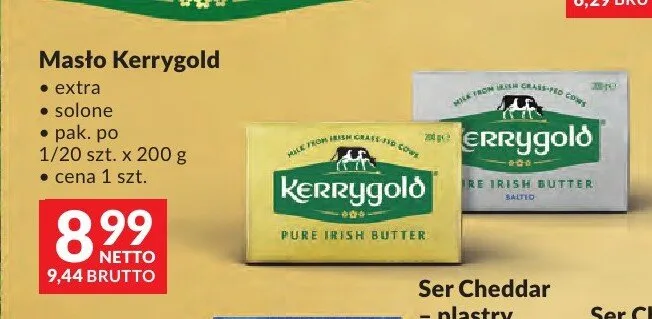 Masło extra Kerrygold promocja w Makro