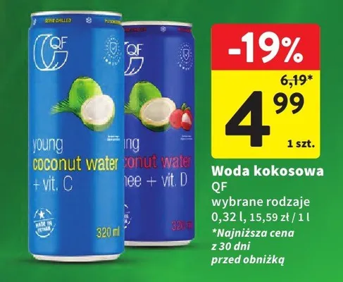 Woda kokosowa promocja w Intermarche
