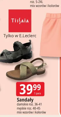 Sandały Tissaia promocja w Leclerc