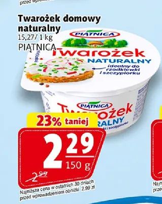 Twarożek domowy naturalny Piątnica promocja w Prim Market