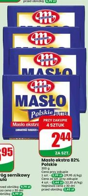 Masło ekstra 82% Polskie promocja w Dino