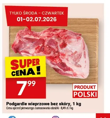 Podgardle wieprzowe bez skóry promocja w Twój Market