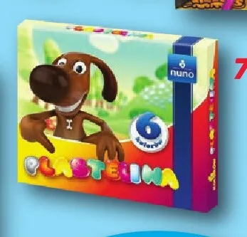 Plastelina Nuno 6 kolorów promocja w Selgros