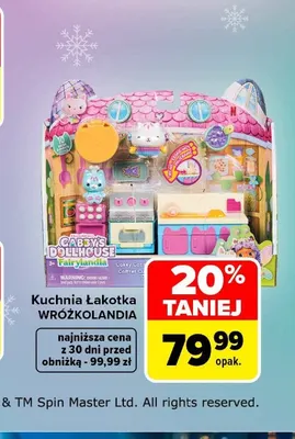 Kuchnia Łakotka Wróżkolandia Gabby's Dollhouse promocja w Carrefour