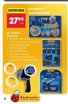 Brzeszczoty do narzędzia wielofunkcyjnego NITEO promocja w Biedronka