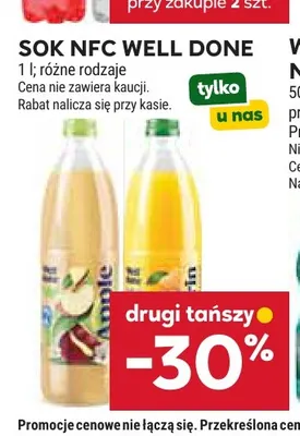 Sok NFC Well Done promocja w Stokrotka
