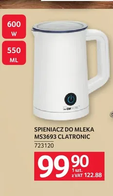 Spieniacz do mleka MS3693 Clatronic promocja w Selgros