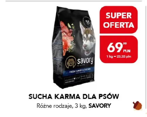 Sucha karma dla psów Savory promocja w Aquael zoo