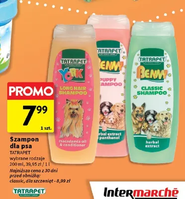Szampon dla psa York Tatrapet promocja w Intermarche