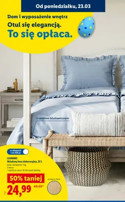 Składany kosz dekoracyjny, 22 L promocja w Lidl