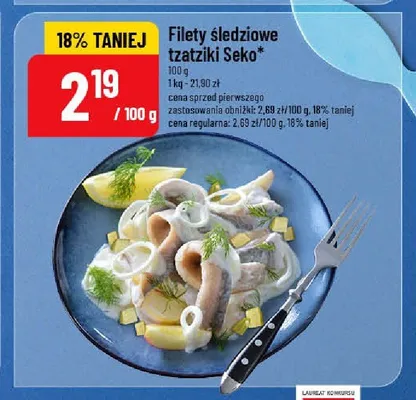 Filety śledziowe tzatziki Seko promocja w POLOmarket